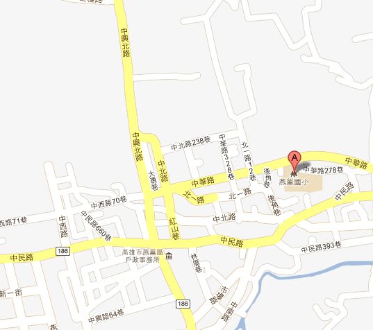 燕巢國小位置圖